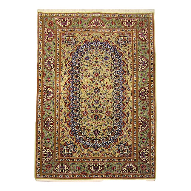 Kashan Shadsar Rug, 1970s For Sale