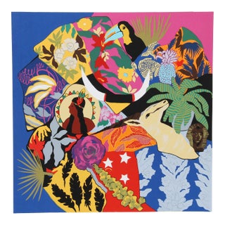 Horns of Plenty I, Hunt Slonem Screen Print For Sale