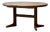 Extendable Oval Dining Table in Oak, 1970s For Sale