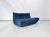 French Togo 2-Seater Sofa in Blue Corduroy attributed Michel Ducaroy for Ligne Roset, 1970s For Sale - Image 6 of 12