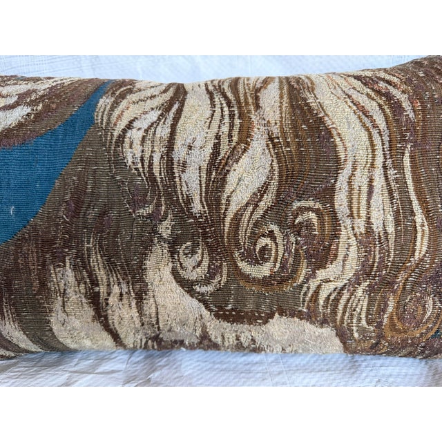 16th Century Antique Brussels Tapestry Pillow For Sale In Los Angeles - Image 6 of 7