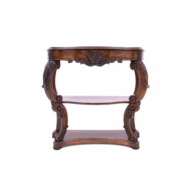 Rosewood console, France, circa 1890. Very good condition. dimensions: height 95 cm x width 100 cm x depth 40 cm