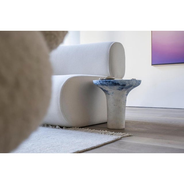 Blue Marbled Salts Gueridon by Roxane Lahidji For Sale - Image 14 of 15