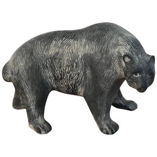 Mid 20th Century Large Mid-Century Pottery Bear, Attributed to Tony Evans For Sale