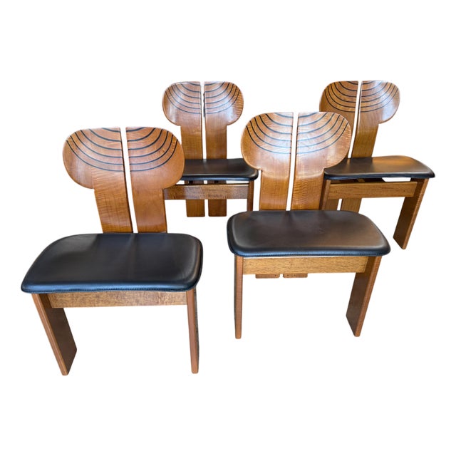 Africa Chairs by Afra and Tobia Scarpa, Set of 4 For Sale