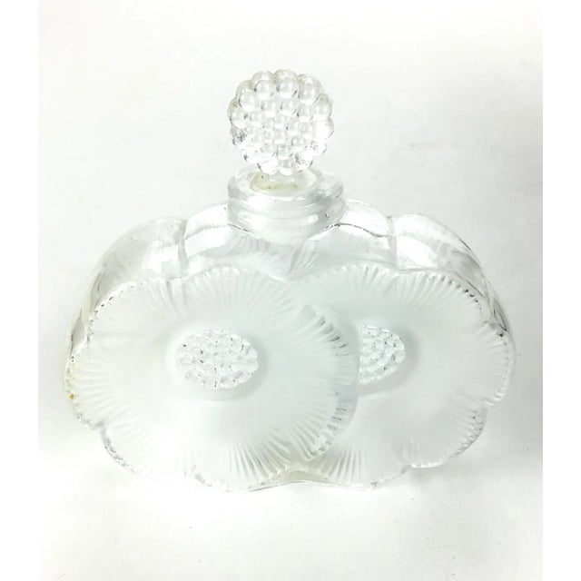 Vintage Genuine Lalique Perfume Bottle With Stopper For Sale In Portland, ME - Image 6 of 8