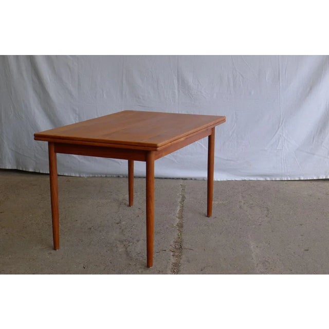 Danish Teak Extendable Dining Table, 1960s For Sale - Image 9 of 9