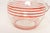 Art Deco Blown Glass Red Striped Bulbous Form Pitcher / Jug For Sale - Image 14 of 15