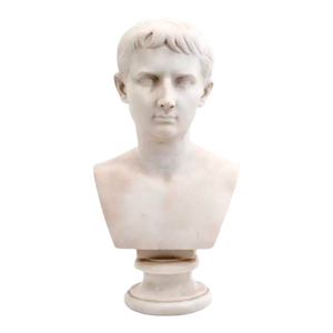 Italian Grand Tour Marble Bust of Augustus Caesar