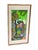 Wood 1970s Adam Leontus Art Naif Framed Serigraph Screen Print: Peacock For Sale - Image 7 of 18