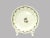 Hand-painted brown and green berries on vine surrounding a scalloped rim of this in-glazed, deep-welled, faience plate...