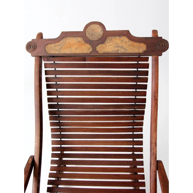 Antique Victorian Eastlake Adjustable Rocking Chair For Sale - Image 12 of 13