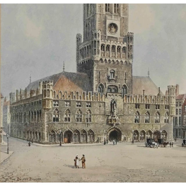 View of Belfry Bruges is an original modern artwork realized by Albert Henry Findley (1880-1975) in the early 20th...