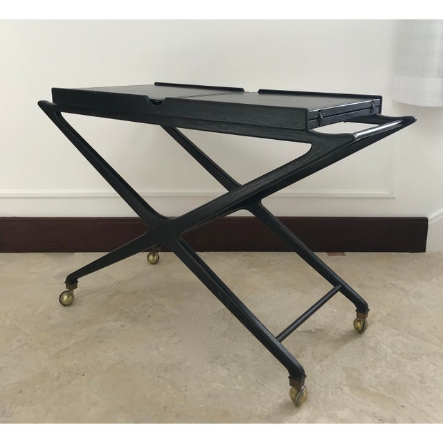 Mid-Century Modern 1950s Mid Century Bar Cart For Sale - Image 3 of 8