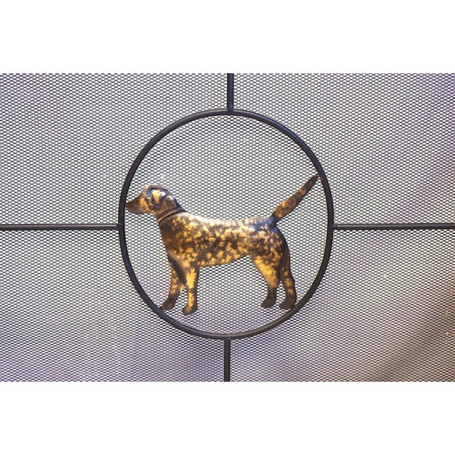 Evoke warm feelings from your fireplace screen as well as your fire with this depiction of man's best friend! As you cozy...