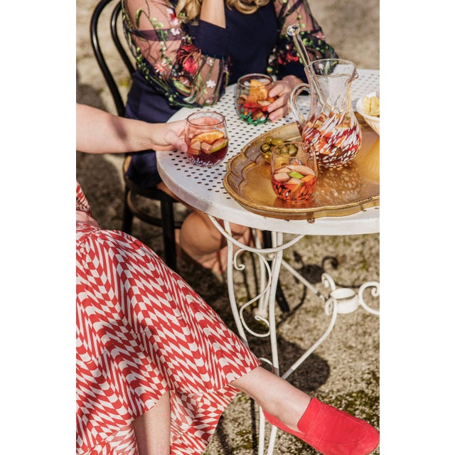 Glass VIETRI Chiara Orange Short Tumbler For Sale - Image 7 of 12