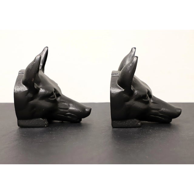 Traditional Virginia Metalcrafters Cast Iron Fox Head Bookends - Pair For Sale - Image 3 of 7
