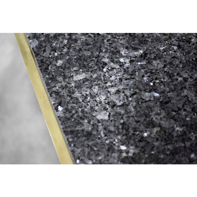 Mid-Century Italian Modern Brass Coffee Table with Stone Top, 1970s For Sale - Image 18 of 18