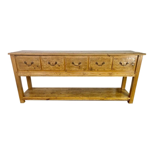 19th C. English Pine Sideboard Chairish