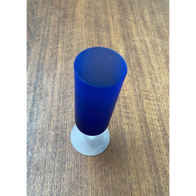 Italian Satinato Series Vase and Glass attributed to Carlo Moretti, 1970s, Set of 2 For Sale - Image 9 of 18