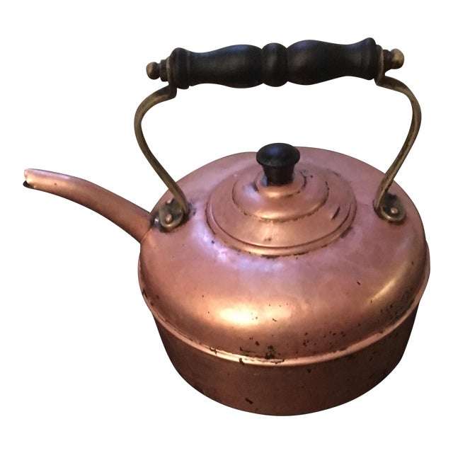 Vintage Copper English Tea Kettle | Chairish