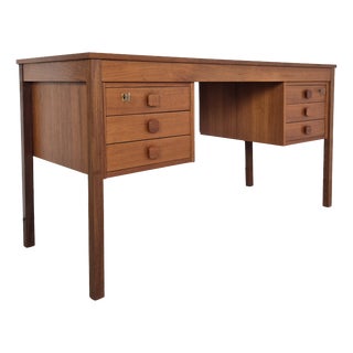 Mid-Century Modern Danish Teak Desk from Domino Møbler, 1960s For Sale