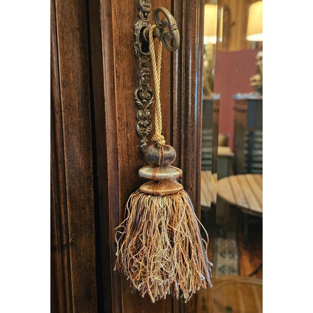 Pair of Tassels: Pagoda Shaped & Rainbow Colored For Sale In Charlotte - Image 6 of 11