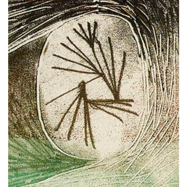 1940s Early Important Harry Bertoia Monotype, Framed For Sale In Chicago - Image 6 of 8