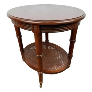 Ethan Allen British Classics Old World Treasures Accent Oval End Table For Sale