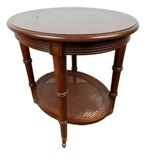 Ethan Allen British Classics Old World Treasures Accent Oval End Table