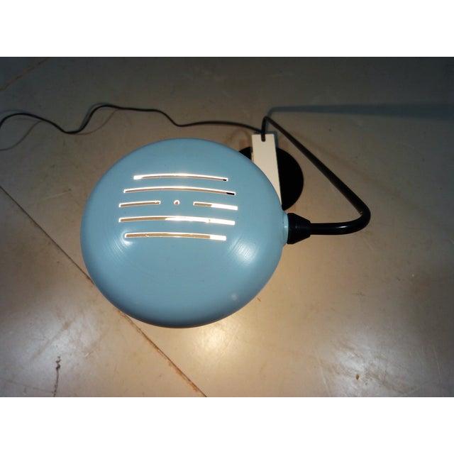 Italian Desk Lamp in White & Black, 1980s For Sale - Image 11 of 15