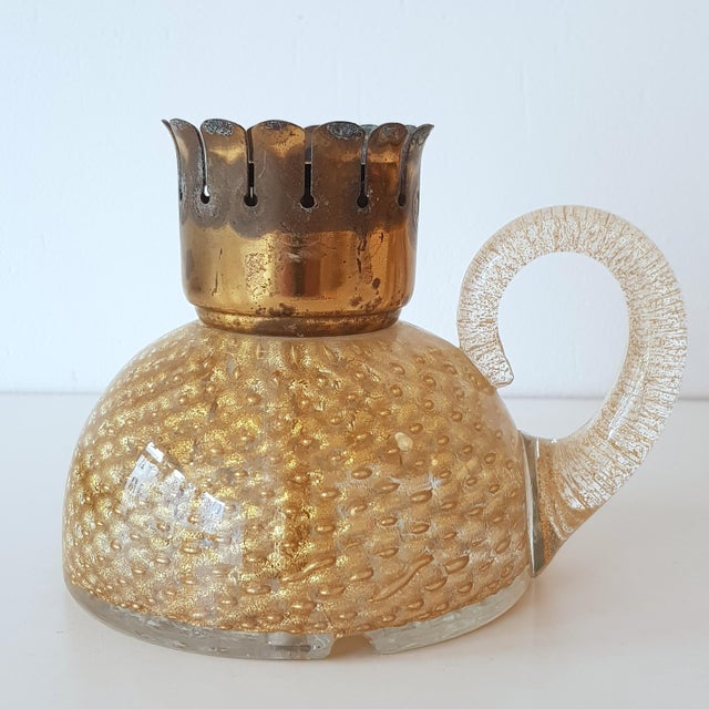 Candleholders / Lamp bases attributed to Archimede Seguso, Murano, Set of 2 For Sale - Image 6 of 18