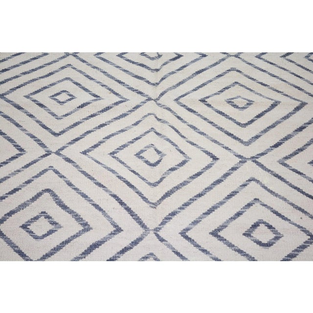 Shabby Chic Vintage Turkish Anatolian Hand Made Natural Color Organic Wool Modern Kilim,6'x7'7" For Sale - Image 3 of 6