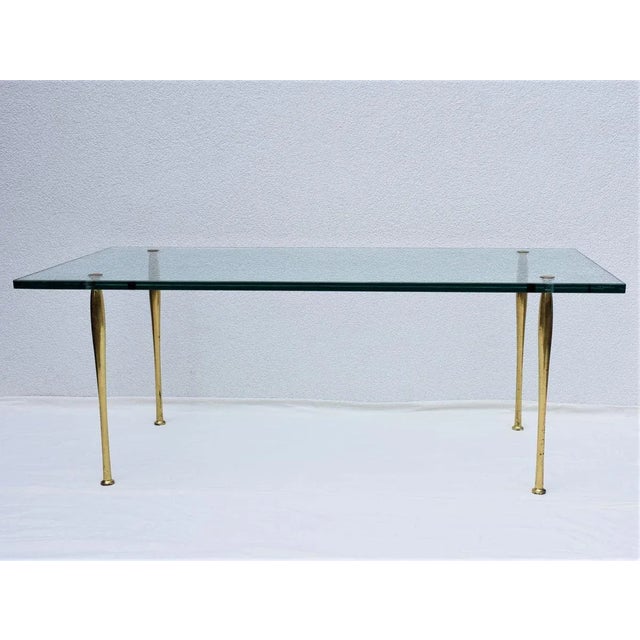 Brass and Glass Coffee Table by Pietro Chiesa for Fontana Arte, 1950s For Sale - Image 6 of 10
