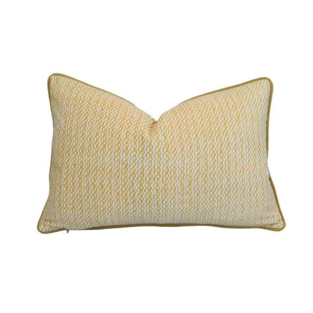 Textile Venetian Italian Mariano Fortuny Tapa Feather/Down Pillow 24" X 17" For Sale - Image 7 of 7