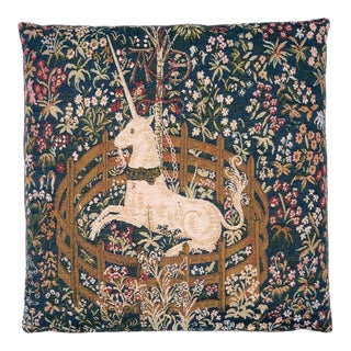 Captive Unicorn Tapestry Cushion With Feather Filler - 46x46cm (18"x18") For Sale