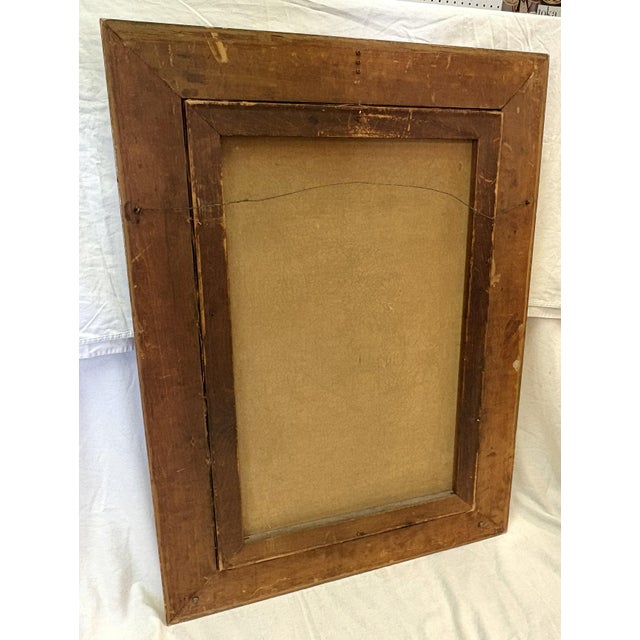 Early 20th Century Framed Original Oil Painting on Canvas 'Roman Girl at the Well' Inspired by Léon Bonnat (France 1833-1922) For Sale - Image 14 of 18