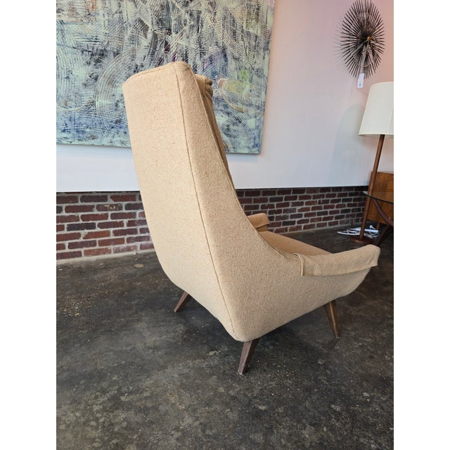 Adrian Pearsall Style Highback Chair MCM Vintage For Sale - Image 4 of 12
