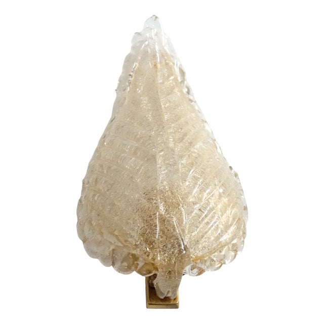 Murano Glass Wall Lamp from Barovier & Toso For Sale