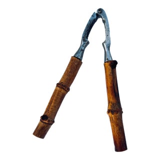 1960s Burnt Bamboo Nutcracker For Sale