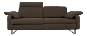 Mud Brown Fabric Conseta Two-Seater Sofa from Cor