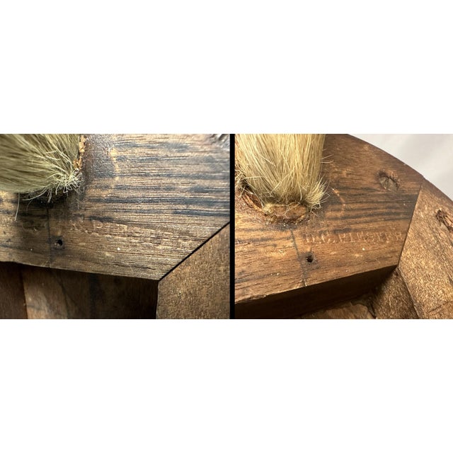 Brown Antique Taxidermy Deer Hoof Mahogany Stool For Sale - Image 8 of 10