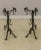 Pair Arts & Crafts Horse Head Forged Iron Fireplace Andirons For Sale - Image 13 of 13