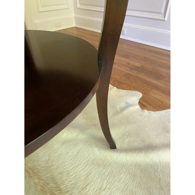 2000 - 2009 Barbara Barry for Baker Fluted-Edge Round Entry Table For Sale - Image 5 of 9