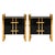 Black Glass and Brass Bedside Tables with Two Drawers from Justfurnituress SRL, Set of 2 For Sale - Image 10 of 10
