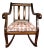 Vintage Empire Style Parlor Rocking Chair – Newly Reupholstered For Sale