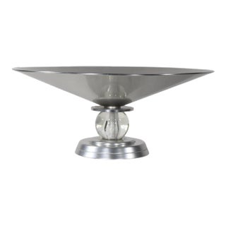 Art Deco Aluminum Compote by Lurelle Guild for Kensington Ware C. 1930's For Sale