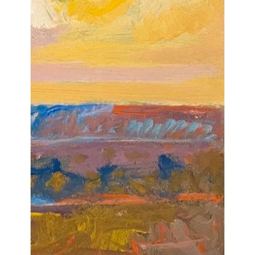 Jean Krille, Landscape 147, 1985, Oil on Masonite For Sale - Image 7 of 10