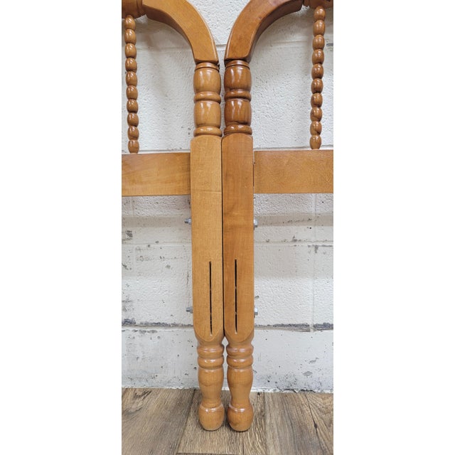 Antique King Size Jenny Lind Headboard For Sale - Image 10 of 11