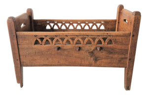Antique Cot in Carved Wood